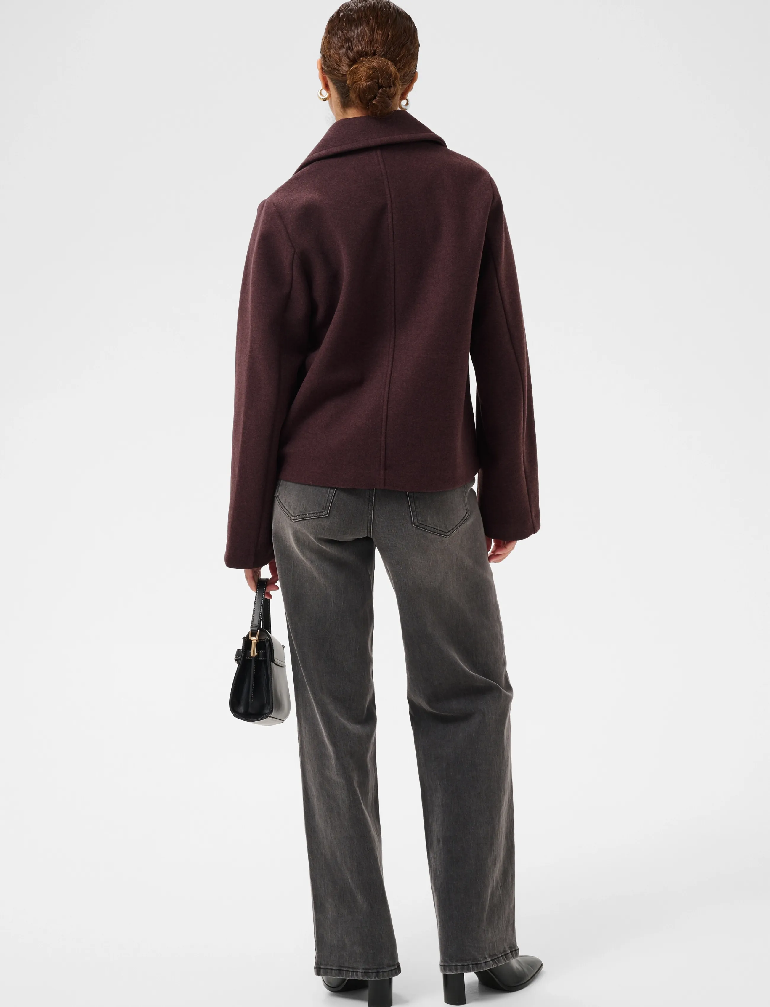 Kaffe - KAsaturn Short Jacket - mäntel - fudge - 4