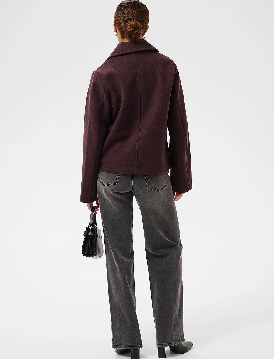 Kaffe - KAsaturn Short Jacket - mäntel - fudge - 4