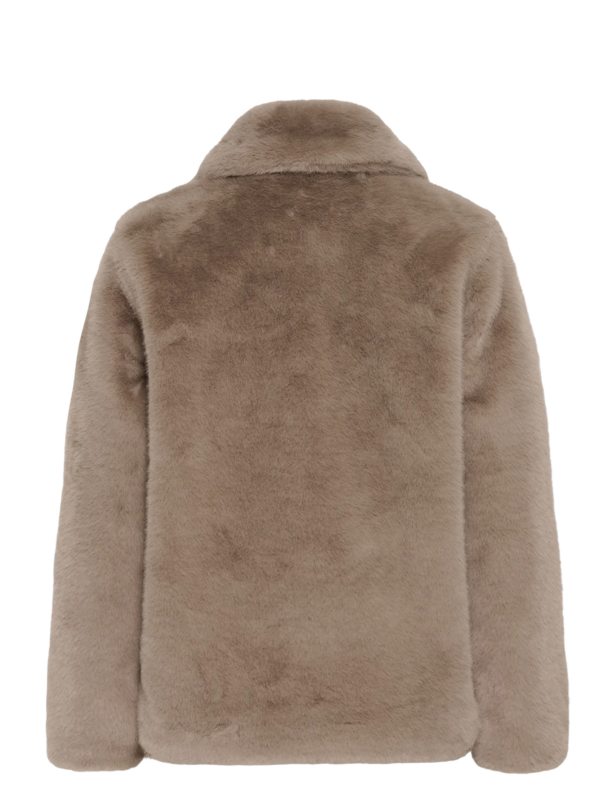 Kaffe - KArosa Fake Fur Jacket - faux fur - taupe gray - 1