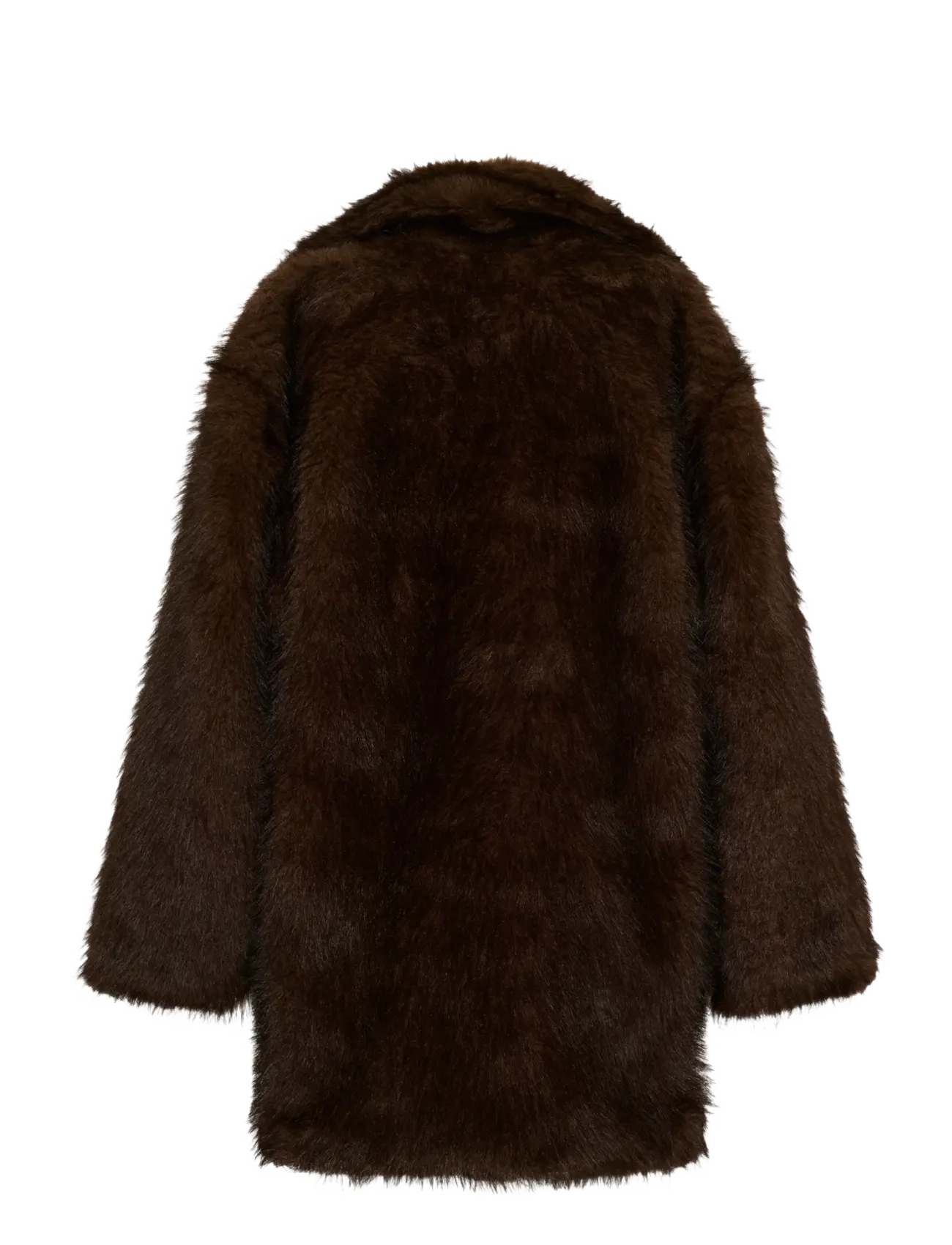 Kaffe - KAaurora Coat - faux fur - dark brown fur - 1