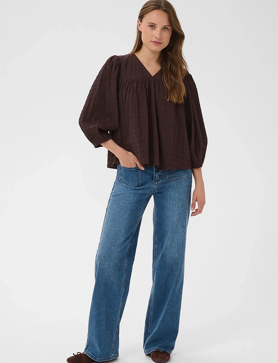 Kaffe - KAmissie Blouse - coffee bean - 3