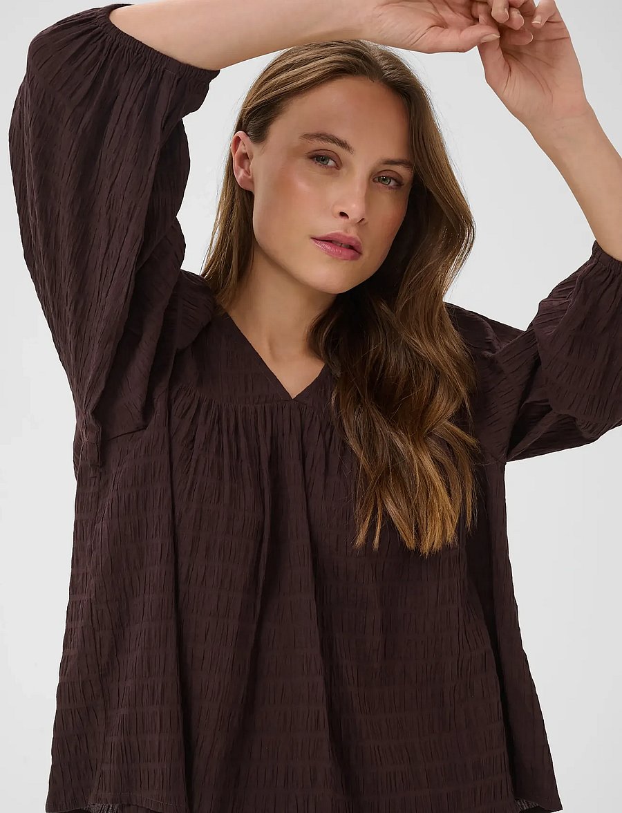 Kaffe - KAmissie Blouse - coffee bean - 5