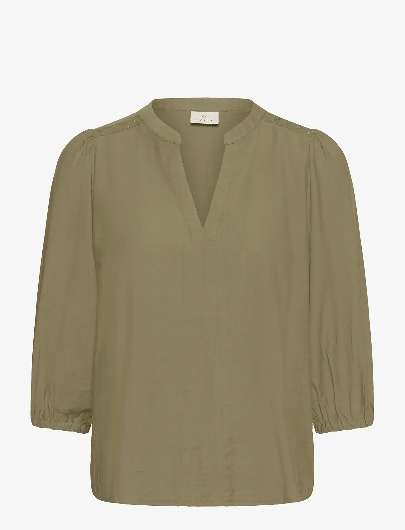 Kaffe - KAalberta Blouse - langærmede bluser - aloe - 1