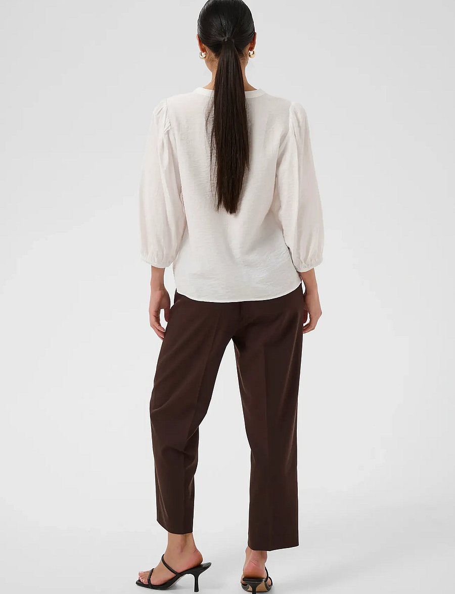 Kaffe - KAalberta Blouse - langärmelige blusen - chalk - 4