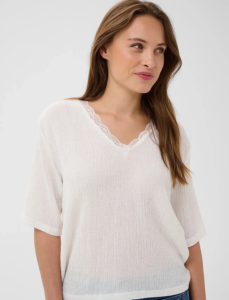 Kaffe - KAveronia T-Shirt - t-shirts - chalk - 5