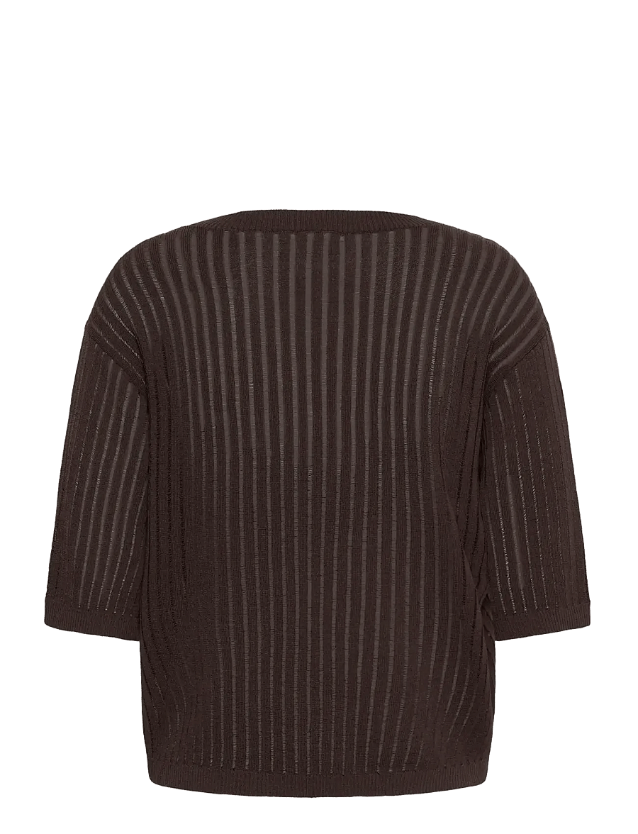 Kaffe - KAabalina V-neck Pullover - stickade tröjor - coffee bean - 2