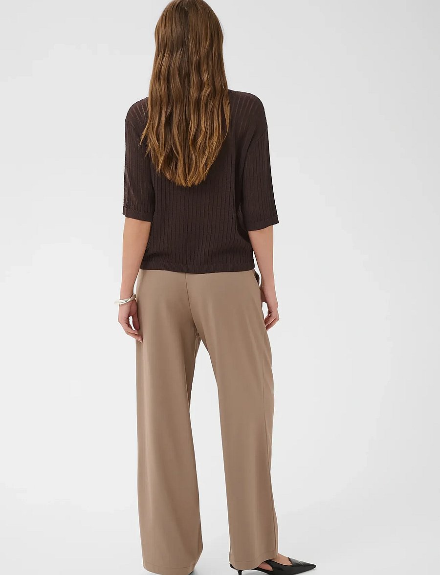 Kaffe - KAabalina V-neck Pullover - stickade tröjor - coffee bean - 4