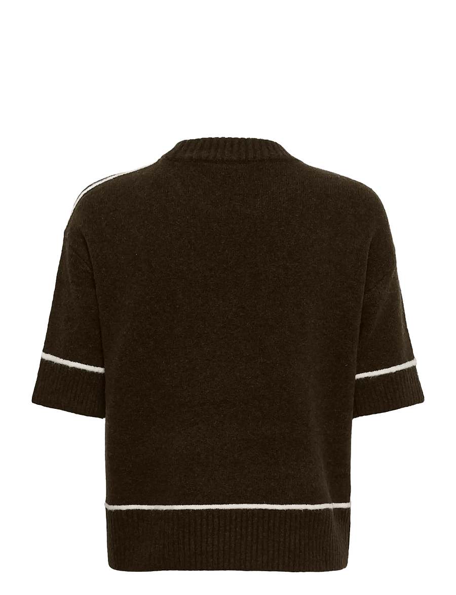 Kaffe - KAjinie Knit Pullover1/2 sleeve - coffee bean - 2