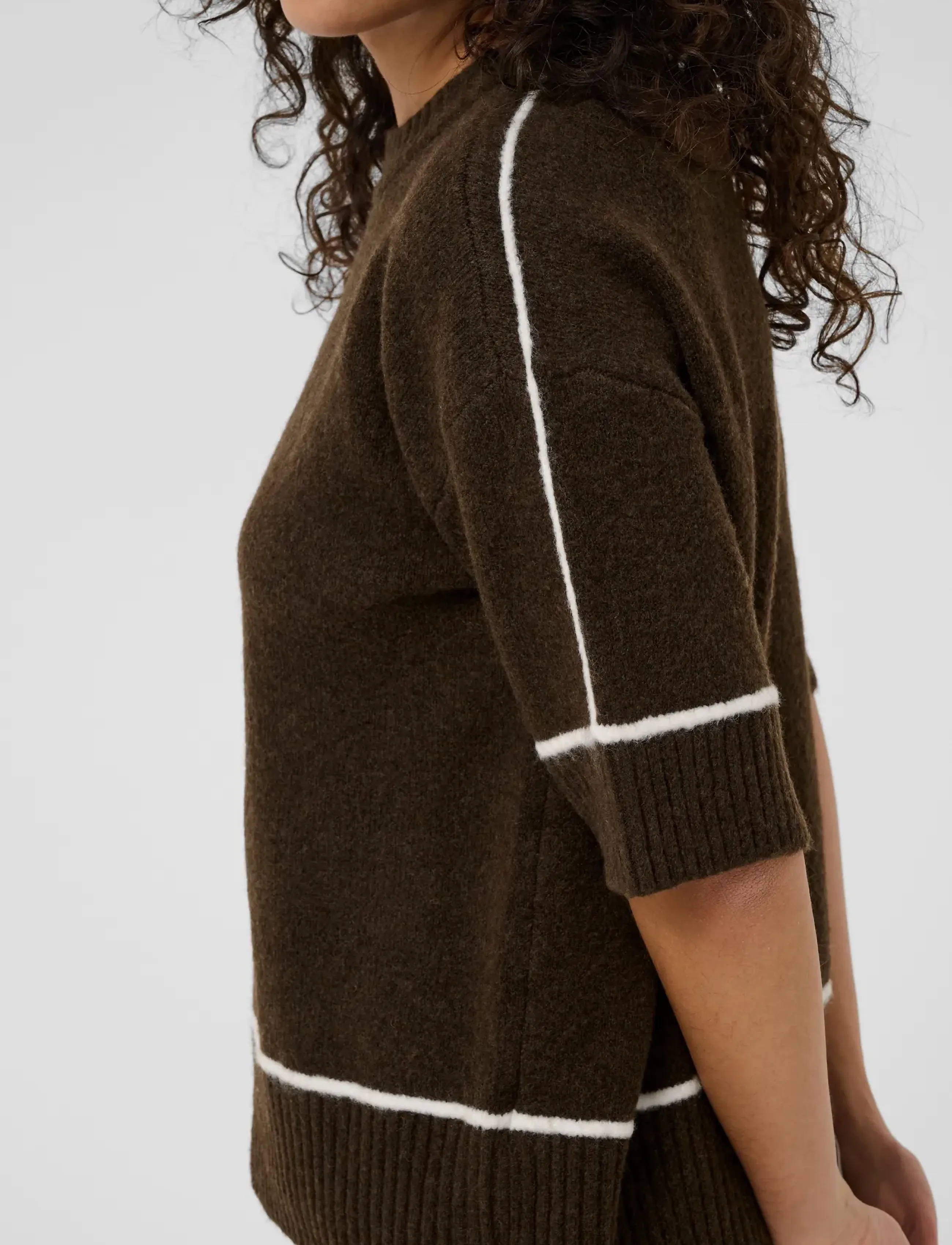 Kaffe Kajinie Knit Pullover1/2 Sleeve stickade tröjor dam – bild 5