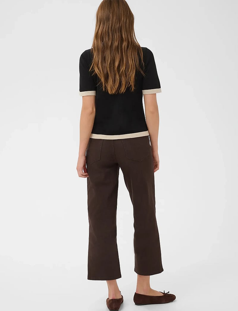 Kaffe - KAlizza Contrast Cardigan - cardigans - black deep - 4