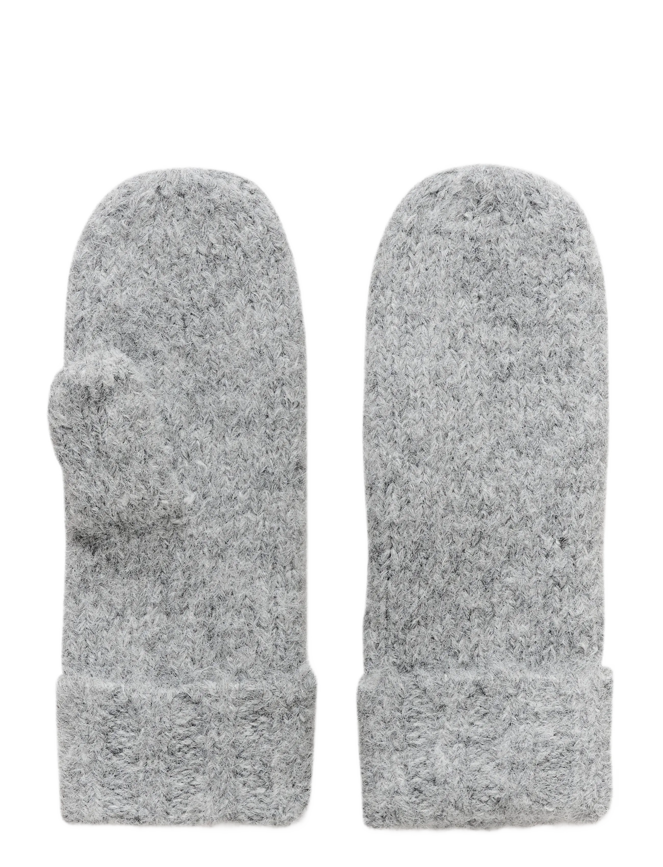 Kaffe KAkiri Knit Gloves - Dūraiņi - GREY MELANGE / grey