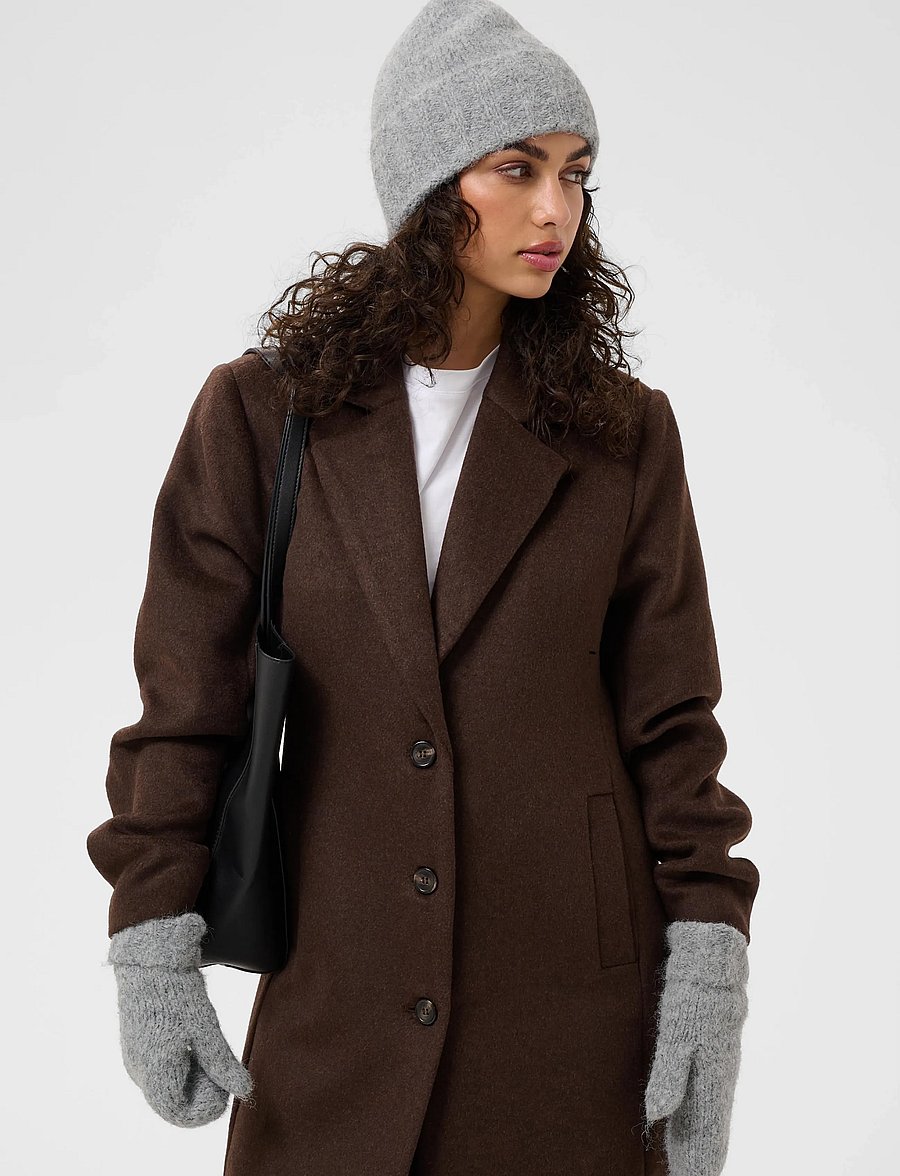Kaffe - KAkiri Knitted Hoodie - huer - grey melange - 2
