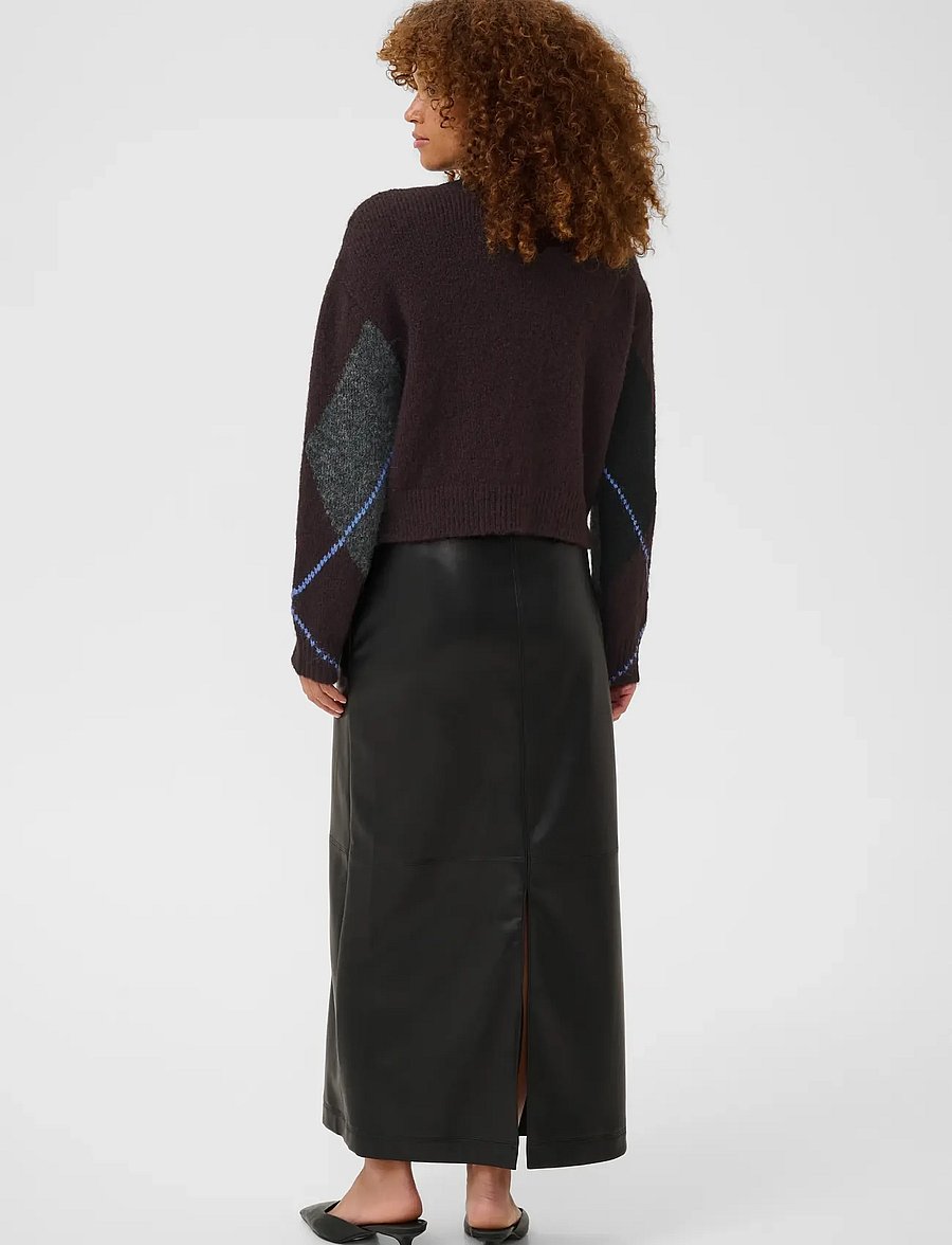 Kaffe - KAgrith Knit Pullover - pullover - dark grey melange / fudge - 3