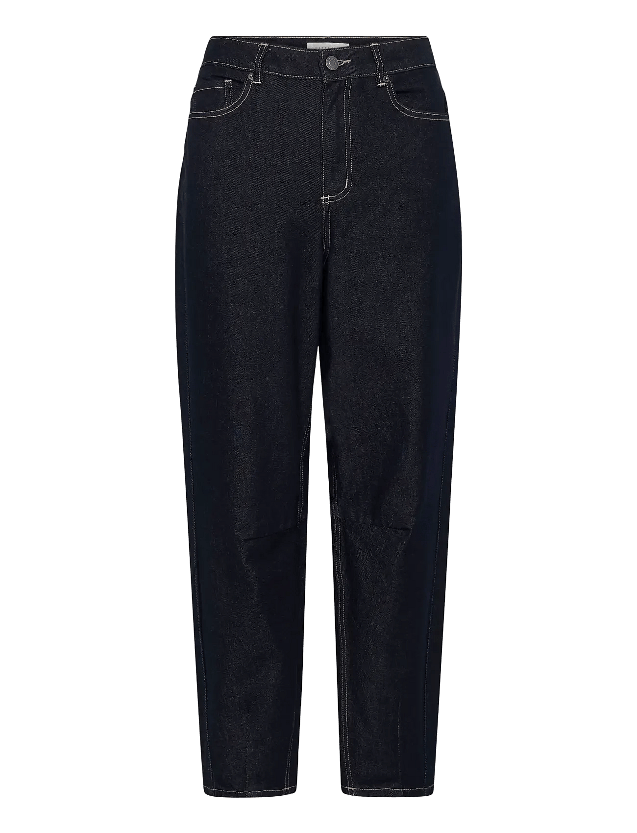 KAghita Barrel Jeans - DARK BLUE UNWASHED DENIM