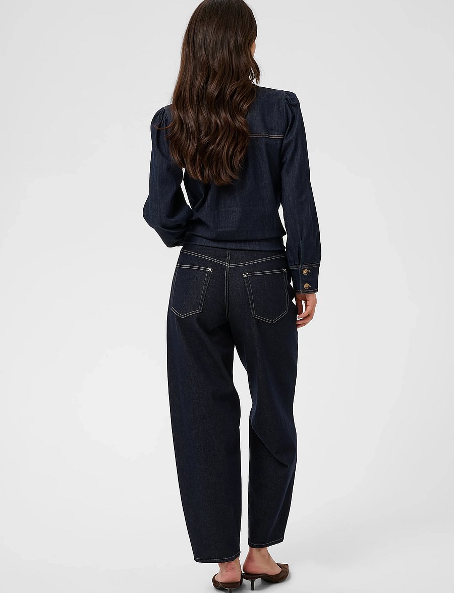 Kaffe - KAghita Barrel Jeans - barrel-teksad - dark blue unwashed denim - 4