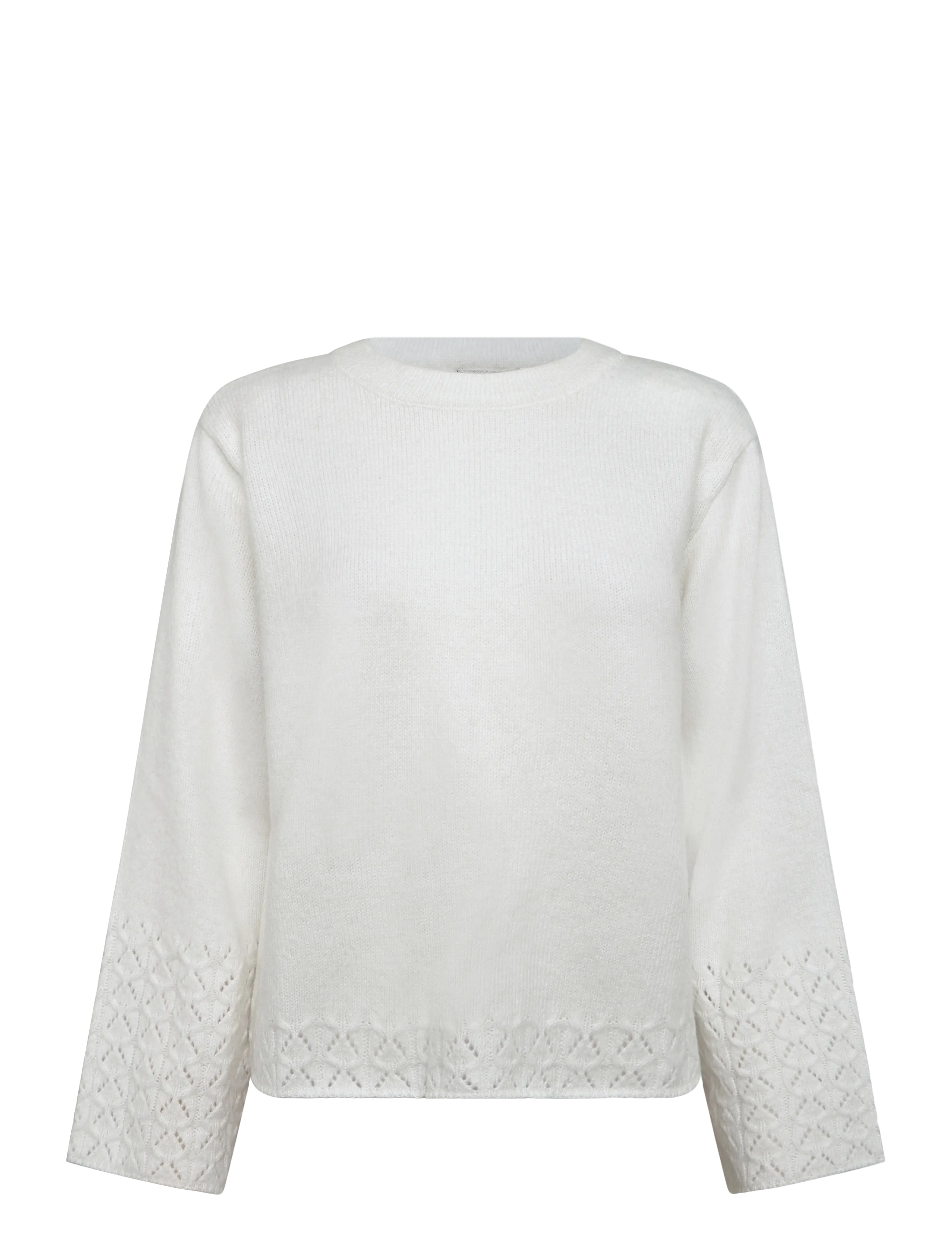 Kaffe KAgro Pullover Knit - Kleidung - CHALK / white