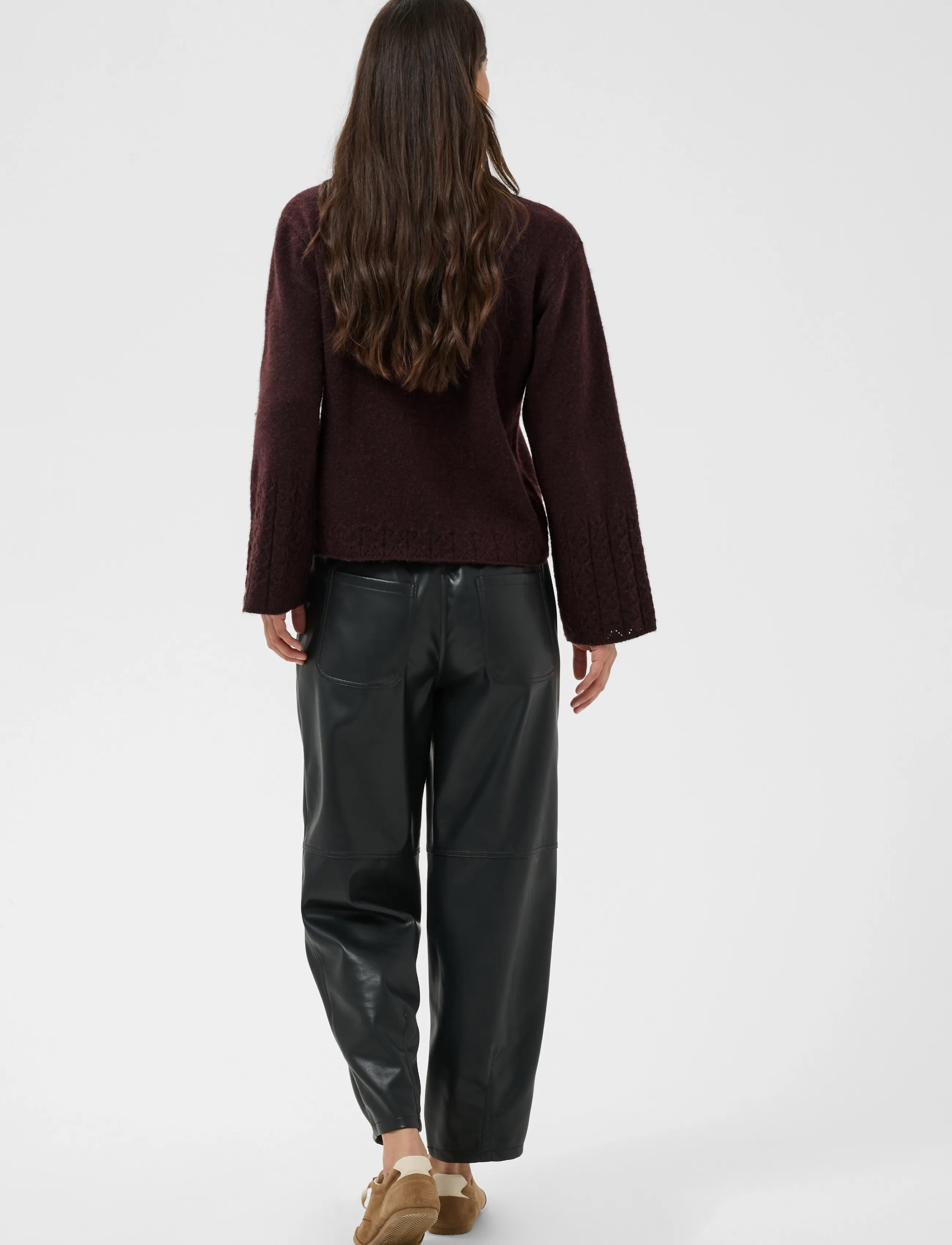 Kaffe - KAgro Pullover Knit - jumpers - fudge - 4