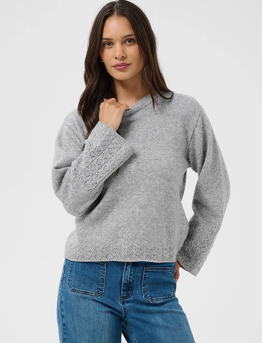 Kaffe - KAgro Pullover Knit - pullover - grey melange - 2