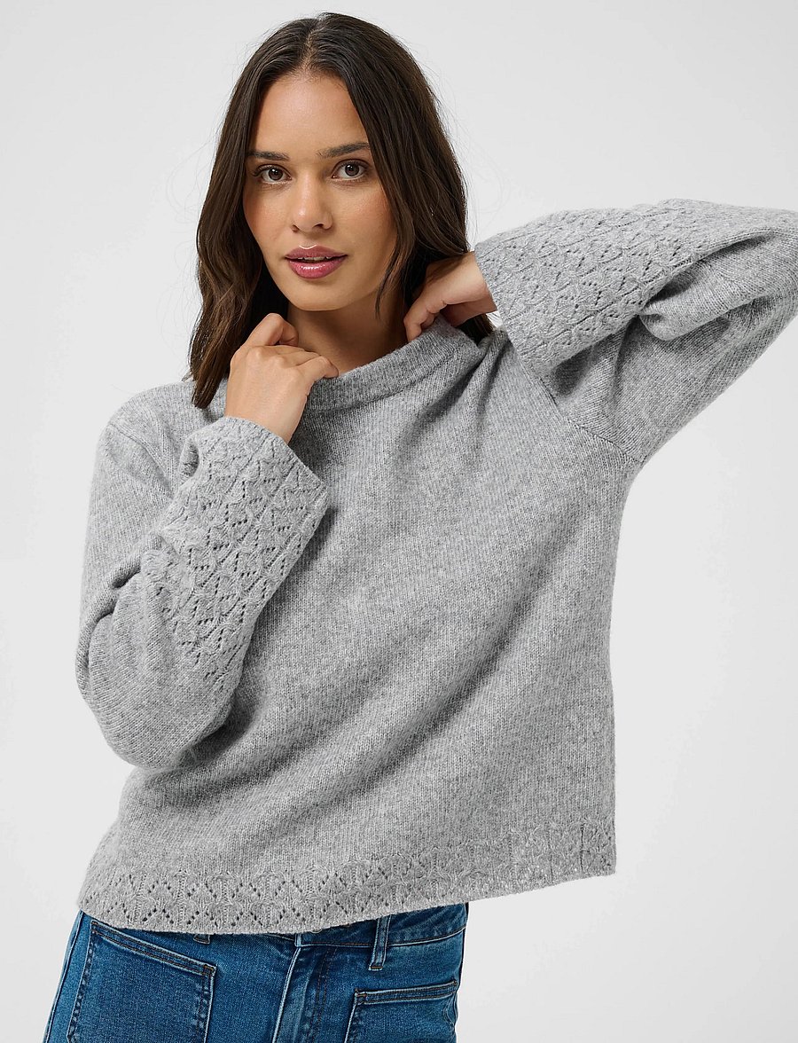 Kaffe - KAgro Pullover Knit - pullover - grey melange - 5