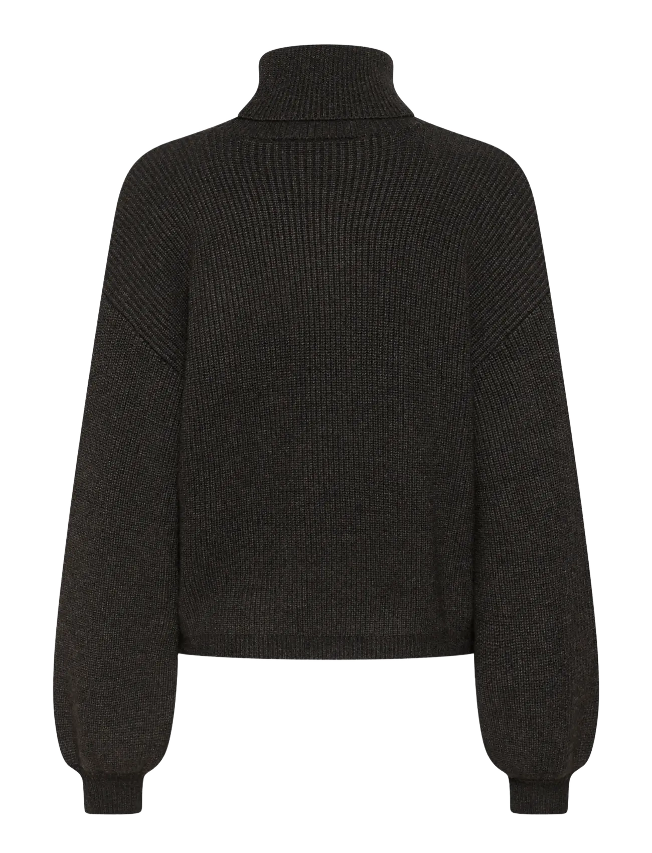 Kaffe - KAbarbara Rollneck Pullover - rullekraver - dark grey melange - 1