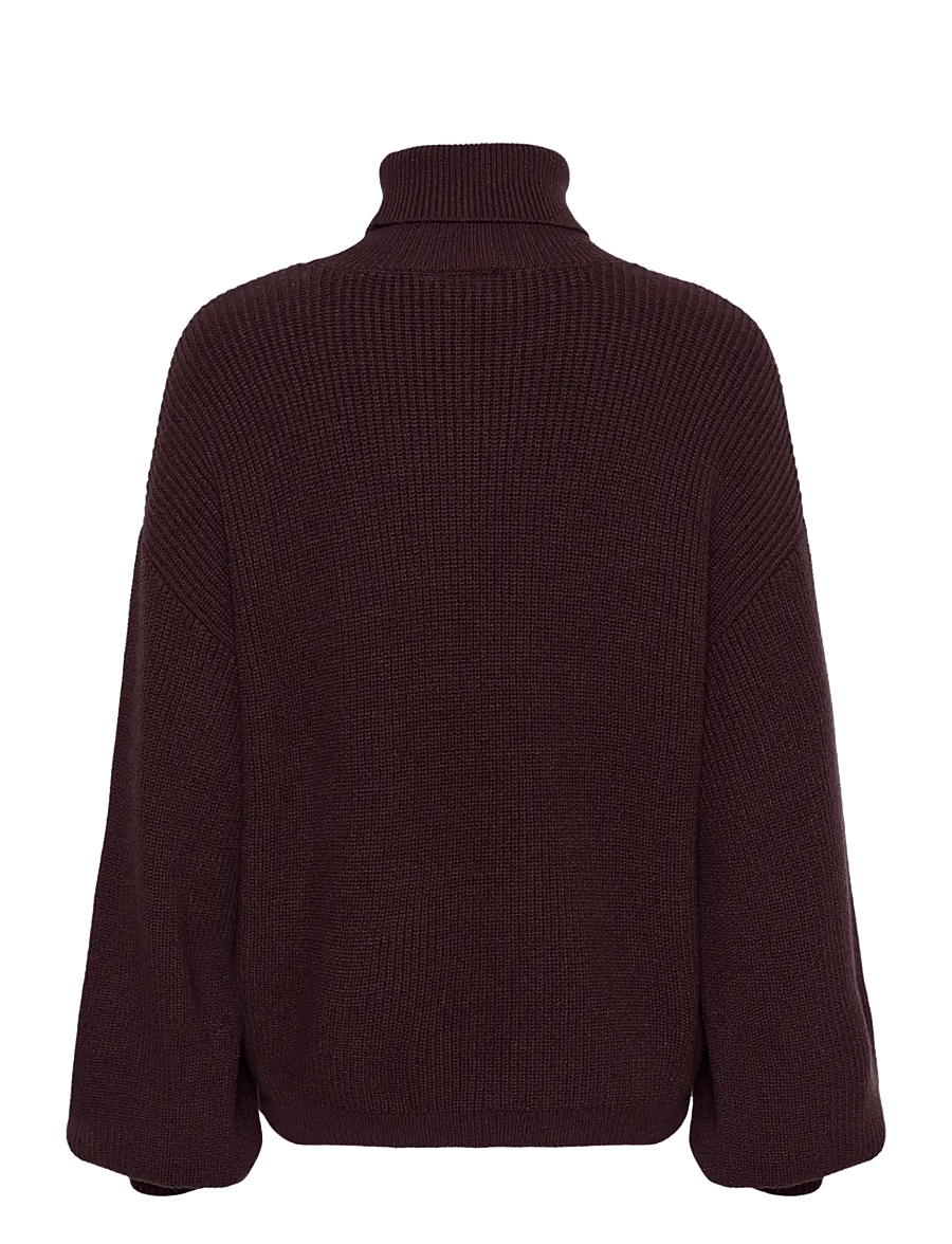 Kaffe - KAbarbara Rollneck Pullover - rollkragenpullover - fudge - 1