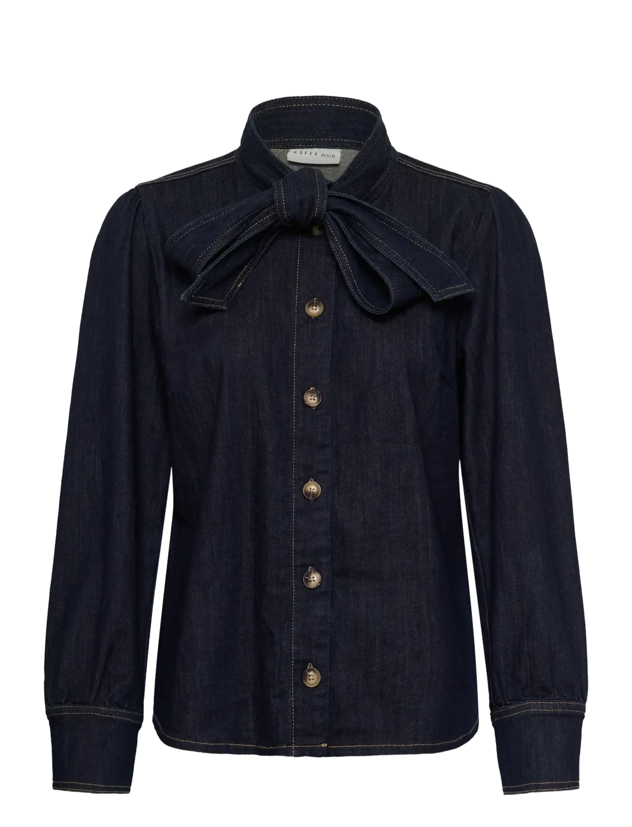 Kaffe KAmolly Denim Shirt - Shirts - RAW BLUE DENIM / navy