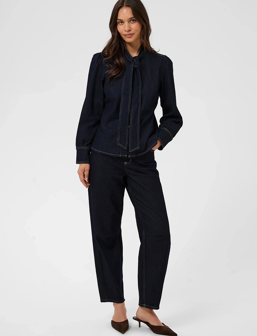 Kaffe - KAmolly Denim Shirt - teksasärgid - raw blue denim - 3