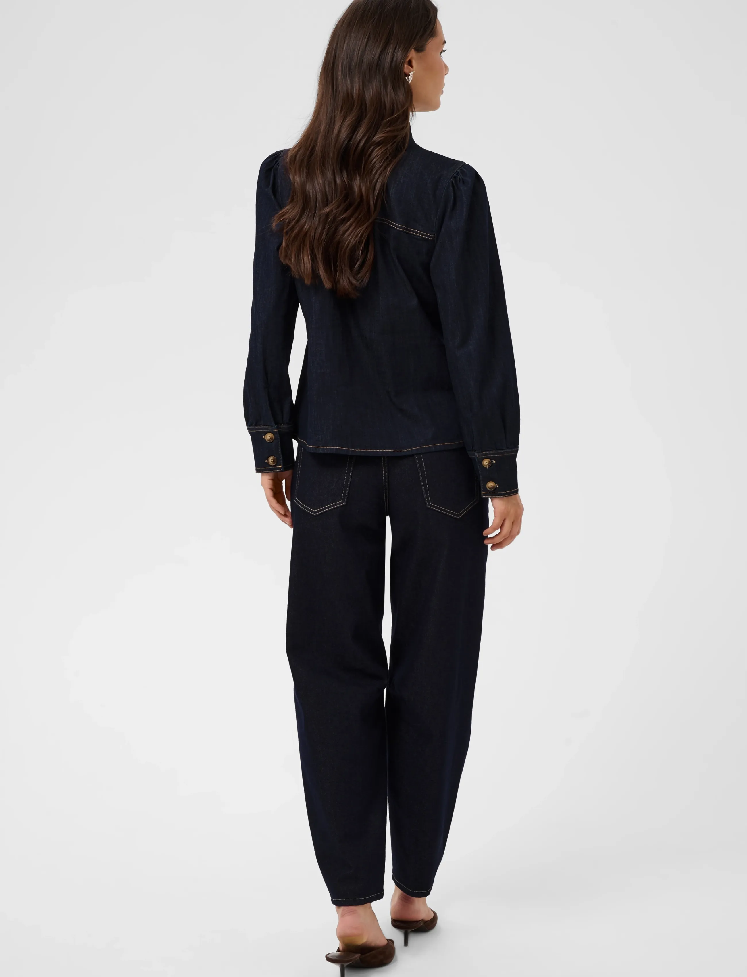 Kaffe - KAmolly Denim Shirt - teksasärgid - raw blue denim - 4