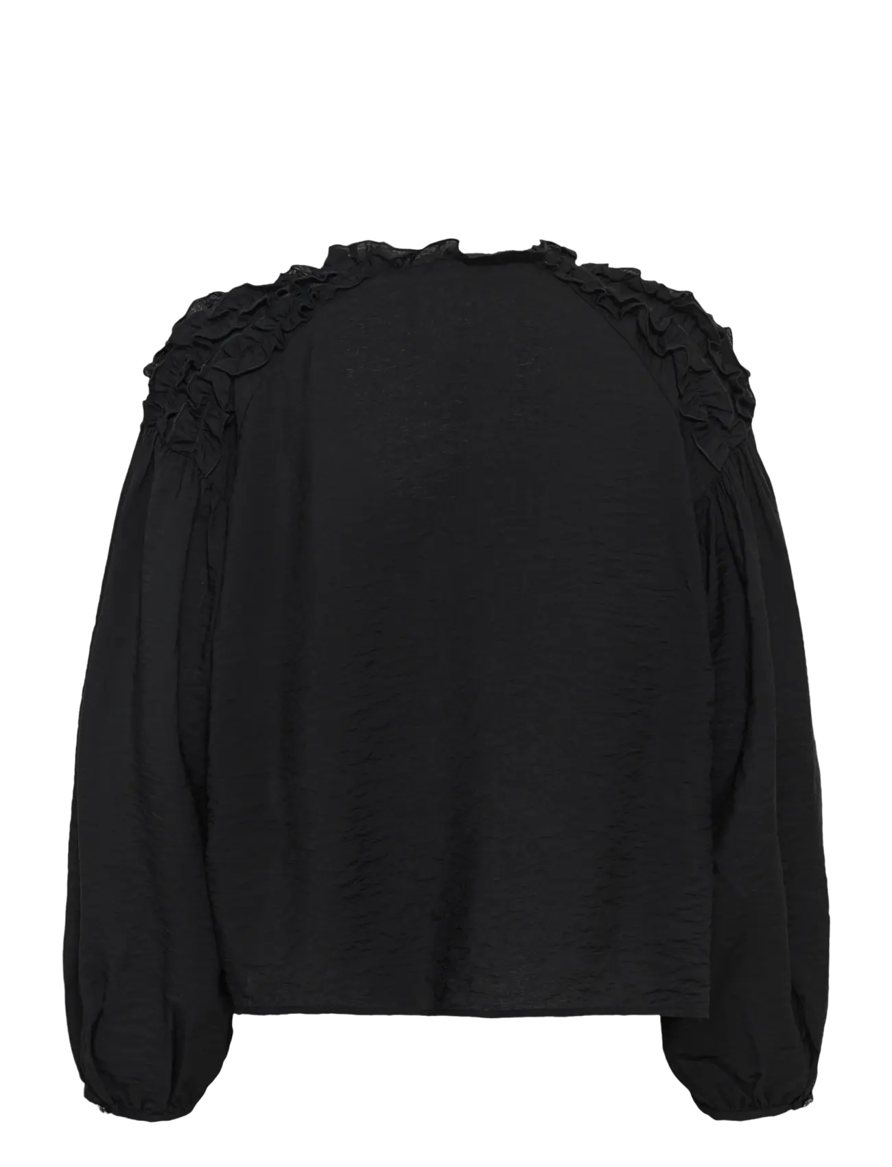 Kaffe - KAnicole Blouse - långärmade blusar - black deep - 1