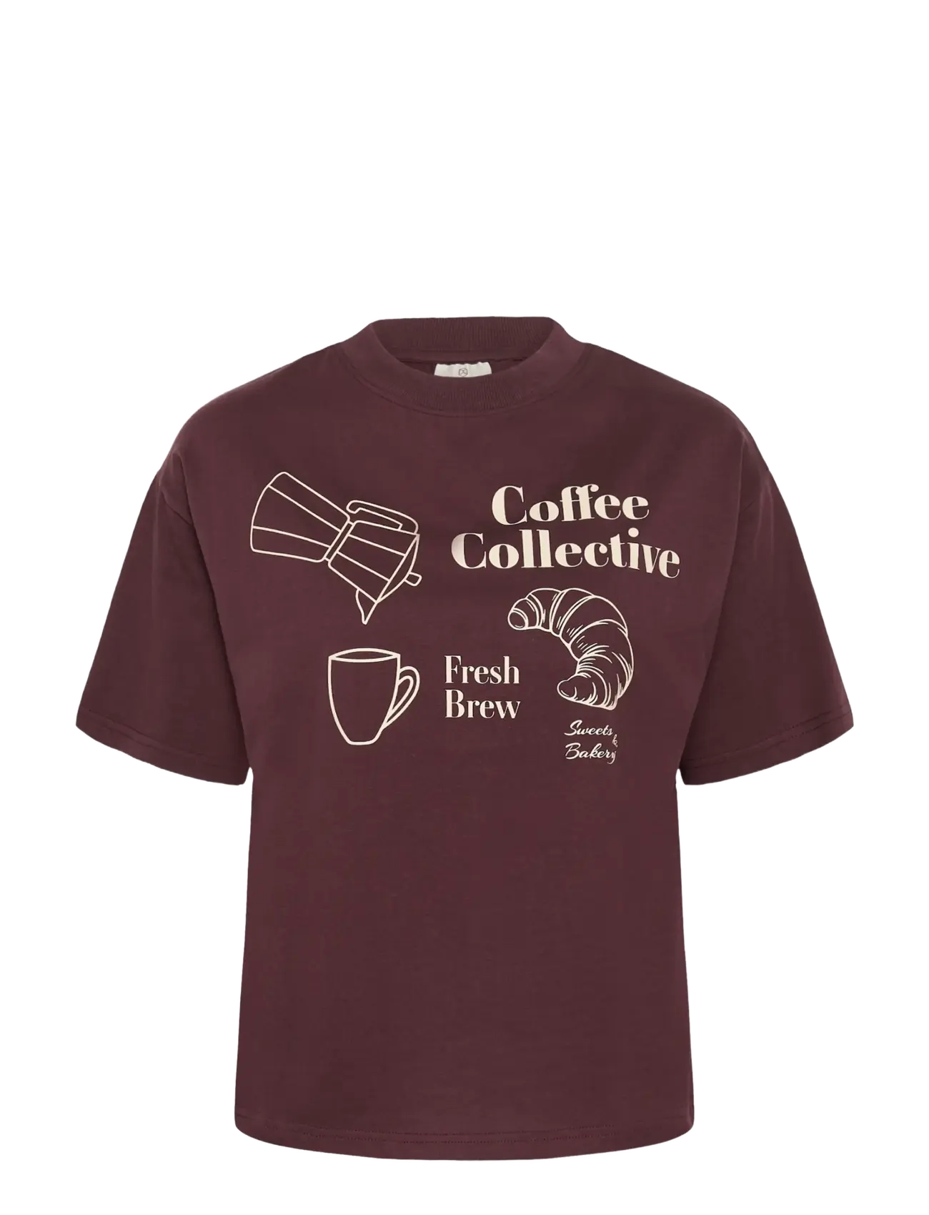 Kaffe KAginnie T-Shirt - Kaffe - FUDGE / brown
