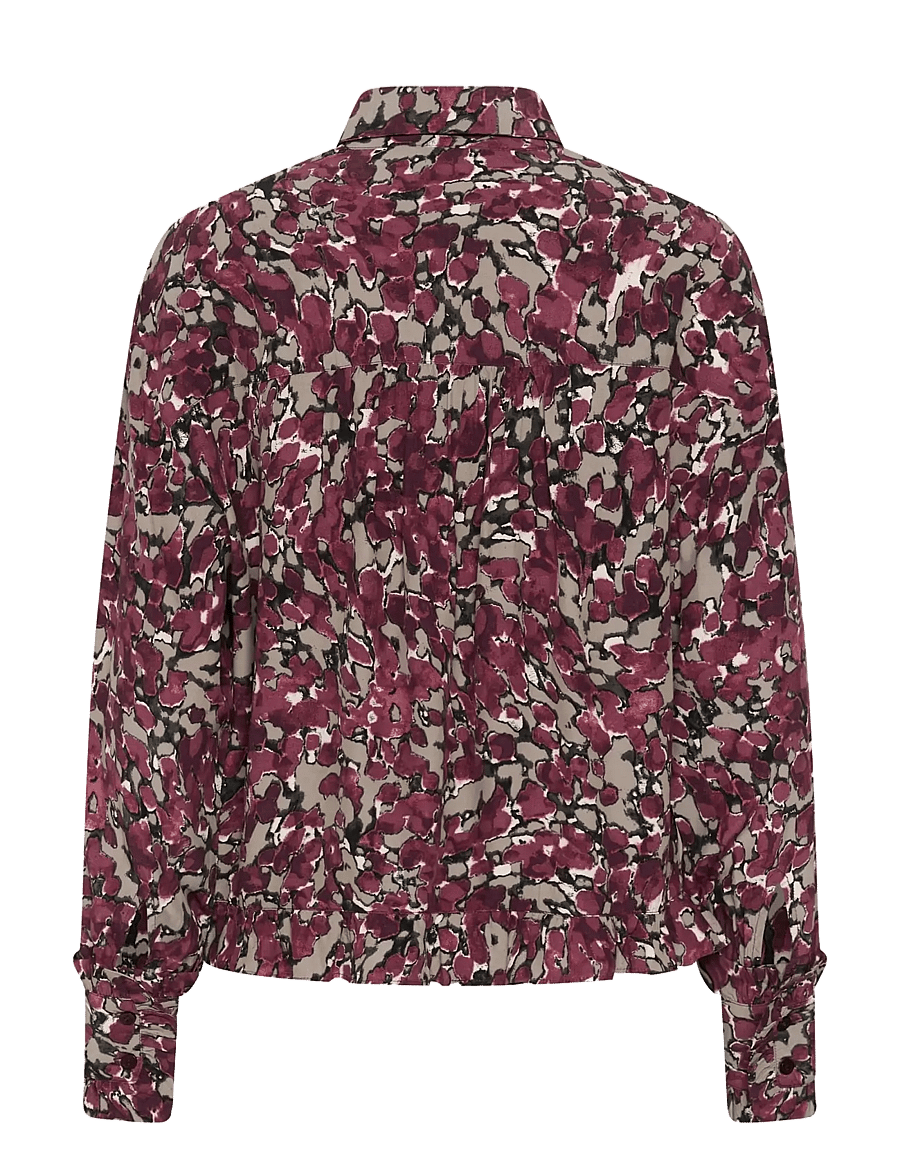 Kaffe - KAmeghan Shirt - langärmlige hemden - fudge abstract animal - 1
