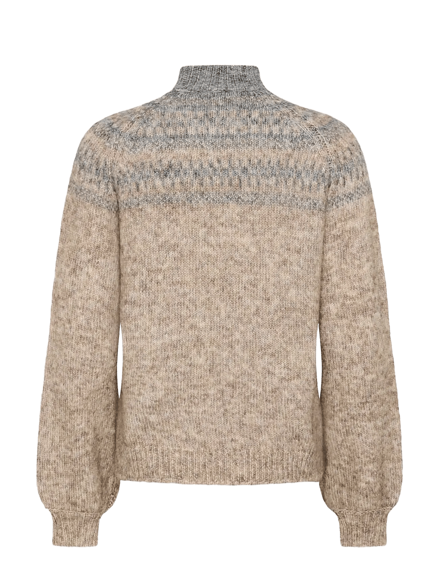 Kaffe - KAgerda Pullover Knit - brown melange/grey melange - 1