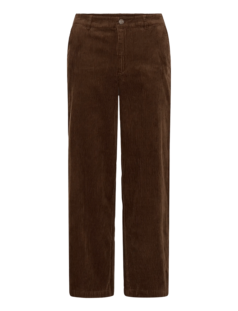 Kaffe - KAsella Corduroy Pants - raka byxor - carafe - 0