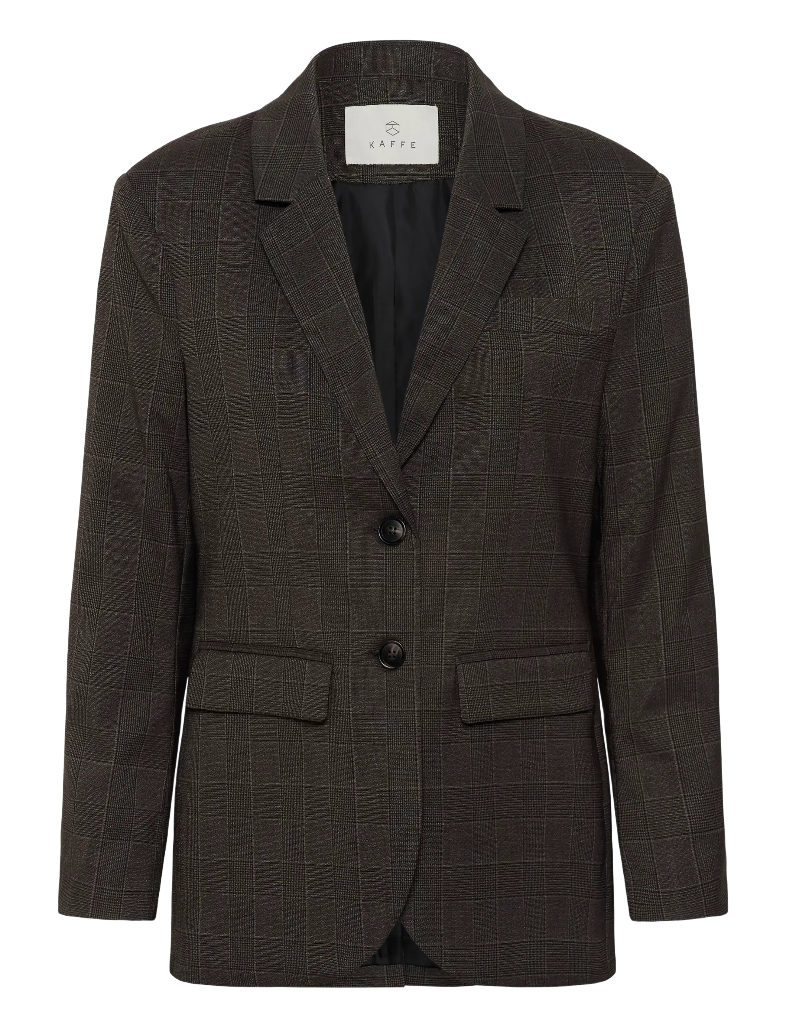 Kaffe KAlenora Blazer - Erilised sündmused - DARK GREY CHECK / grey
