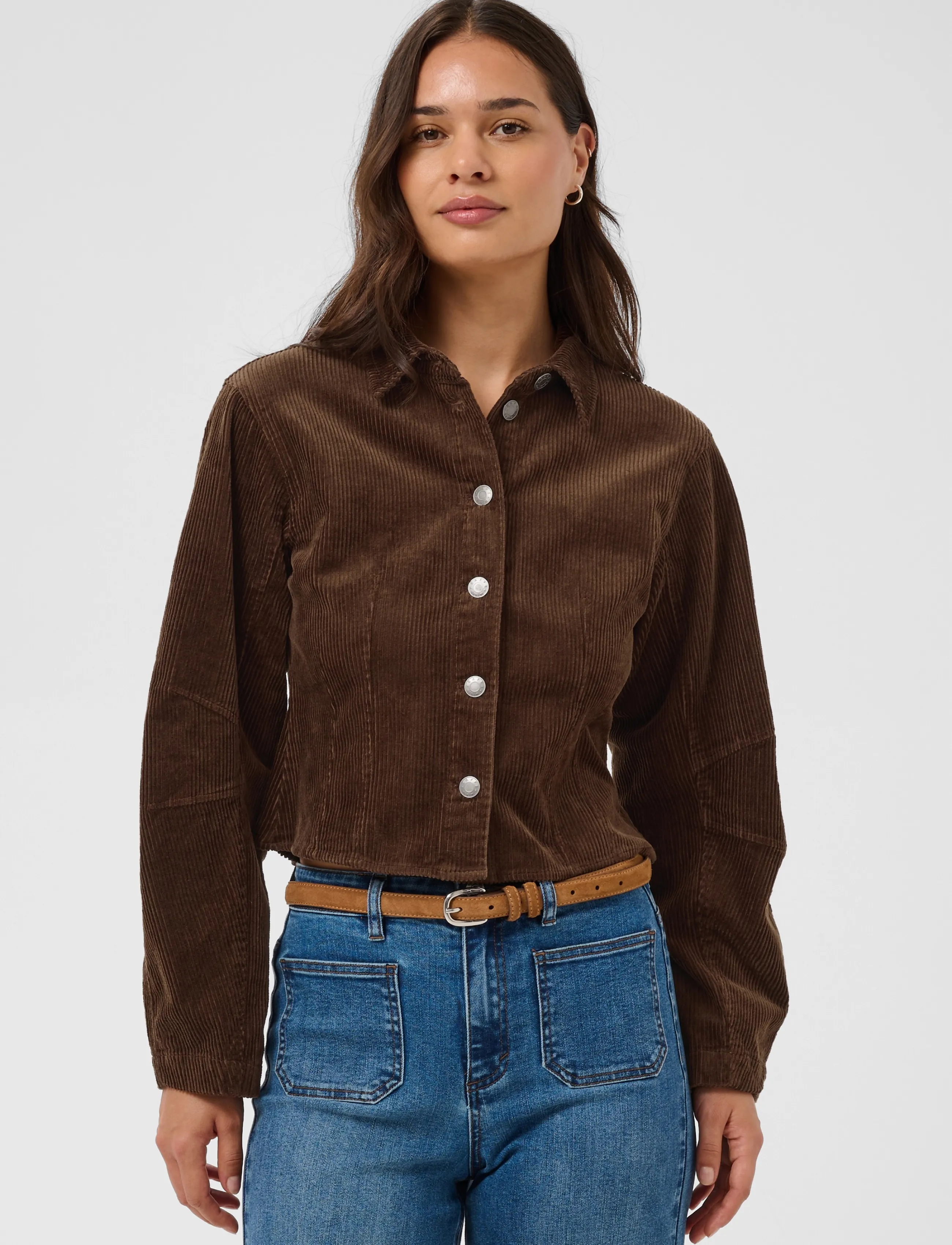 Kaffe - KAsella Corduroy Shirt - långärmade skjortor - carafe - 2