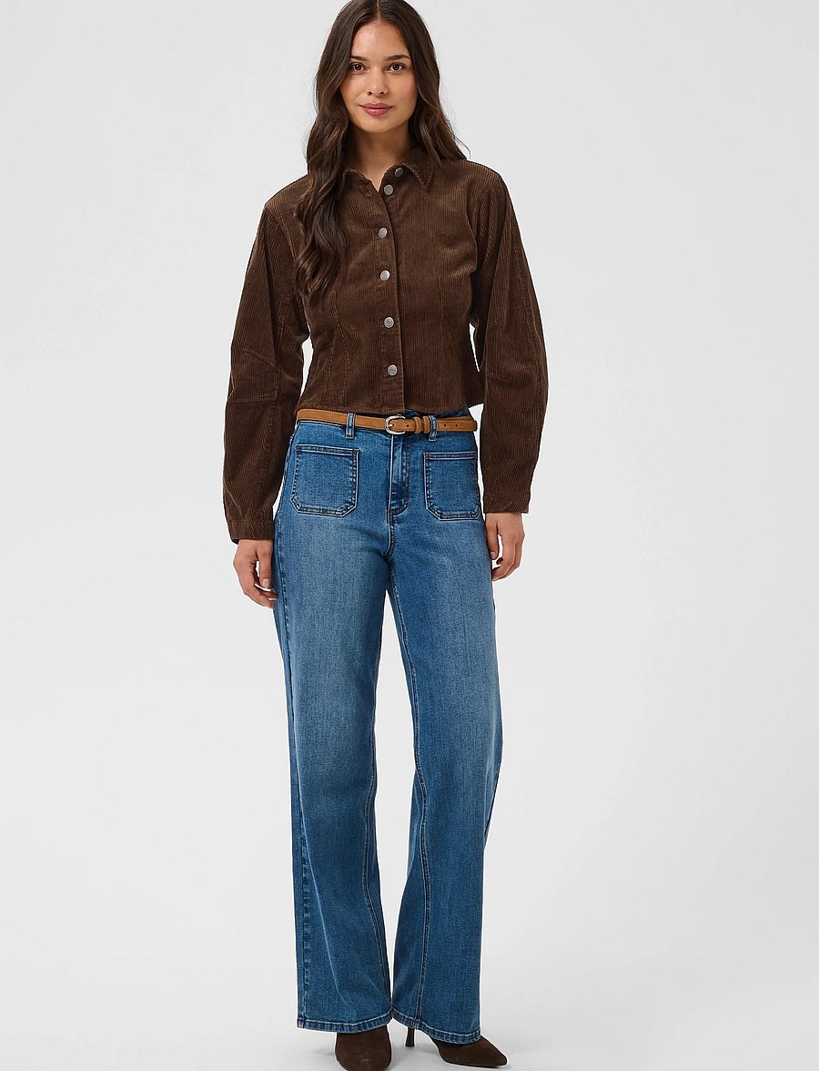 Kaffe - KAsella Corduroy Shirt - långärmade skjortor - carafe - 3
