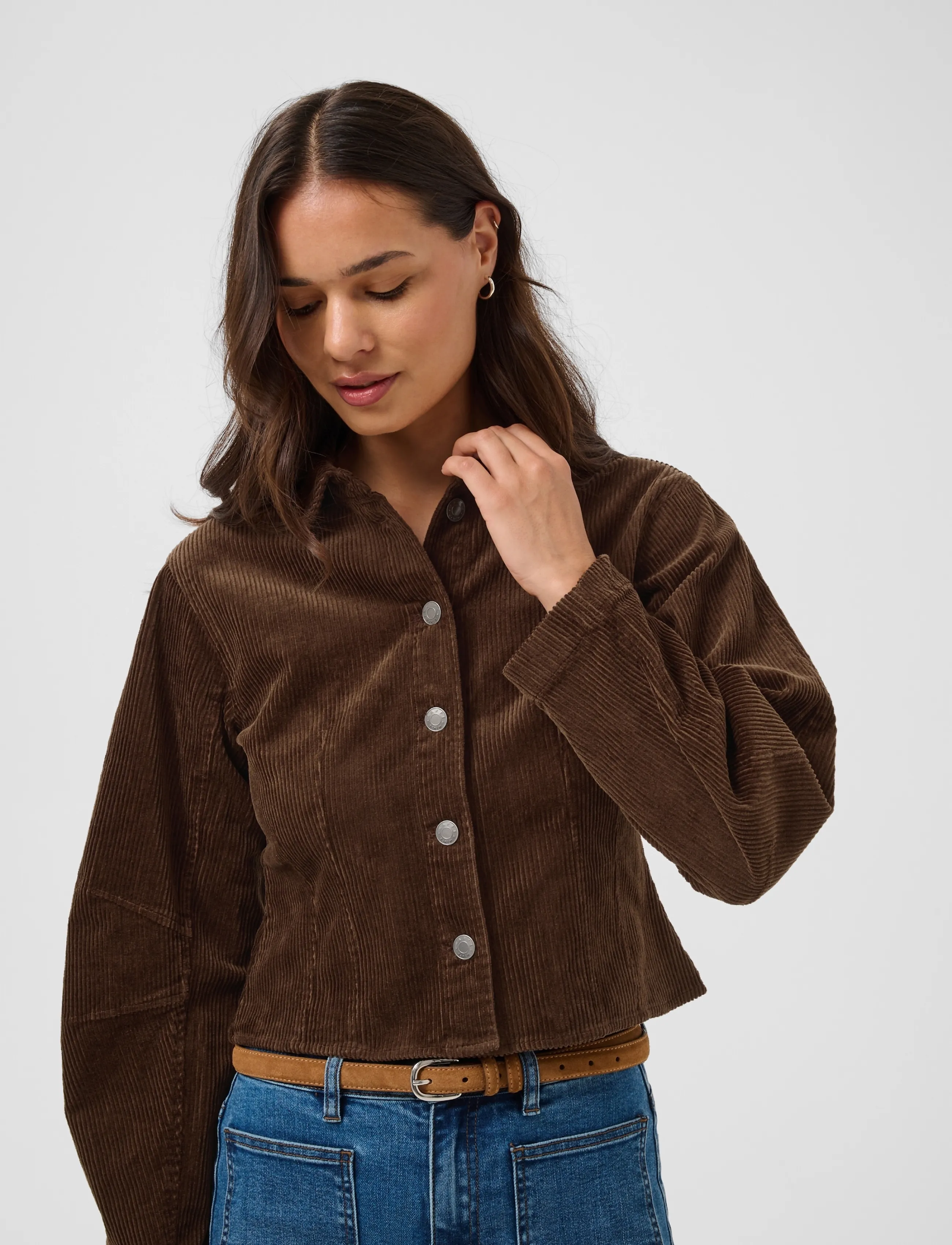 Kaffe - KAsella Corduroy Shirt - långärmade skjortor - carafe - 5
