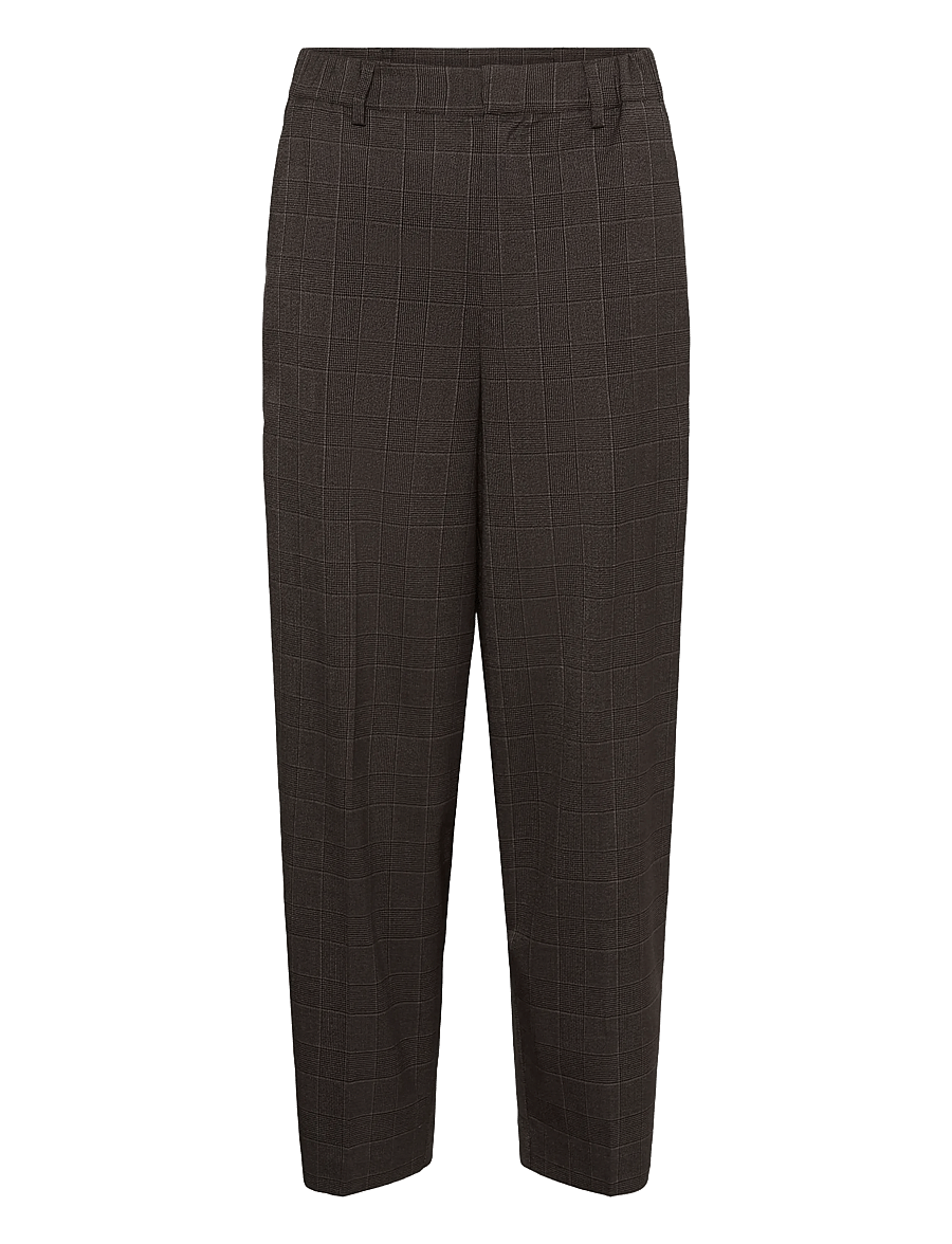 Kaffe - KAlenora 7/8 Pants - dark grey check - 0