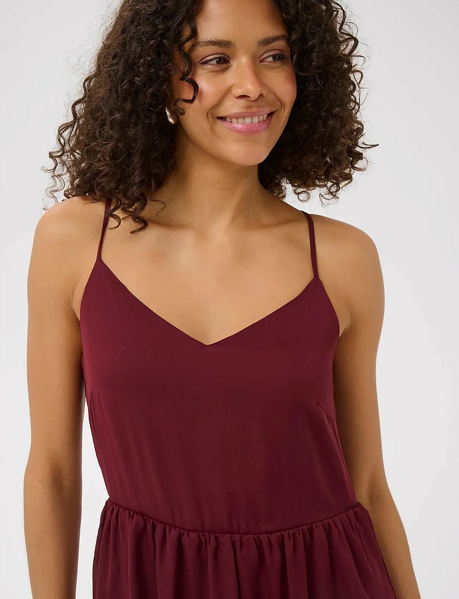 Kaffe - KAlorinda Dress - abendkleider - cabernet cc - 4