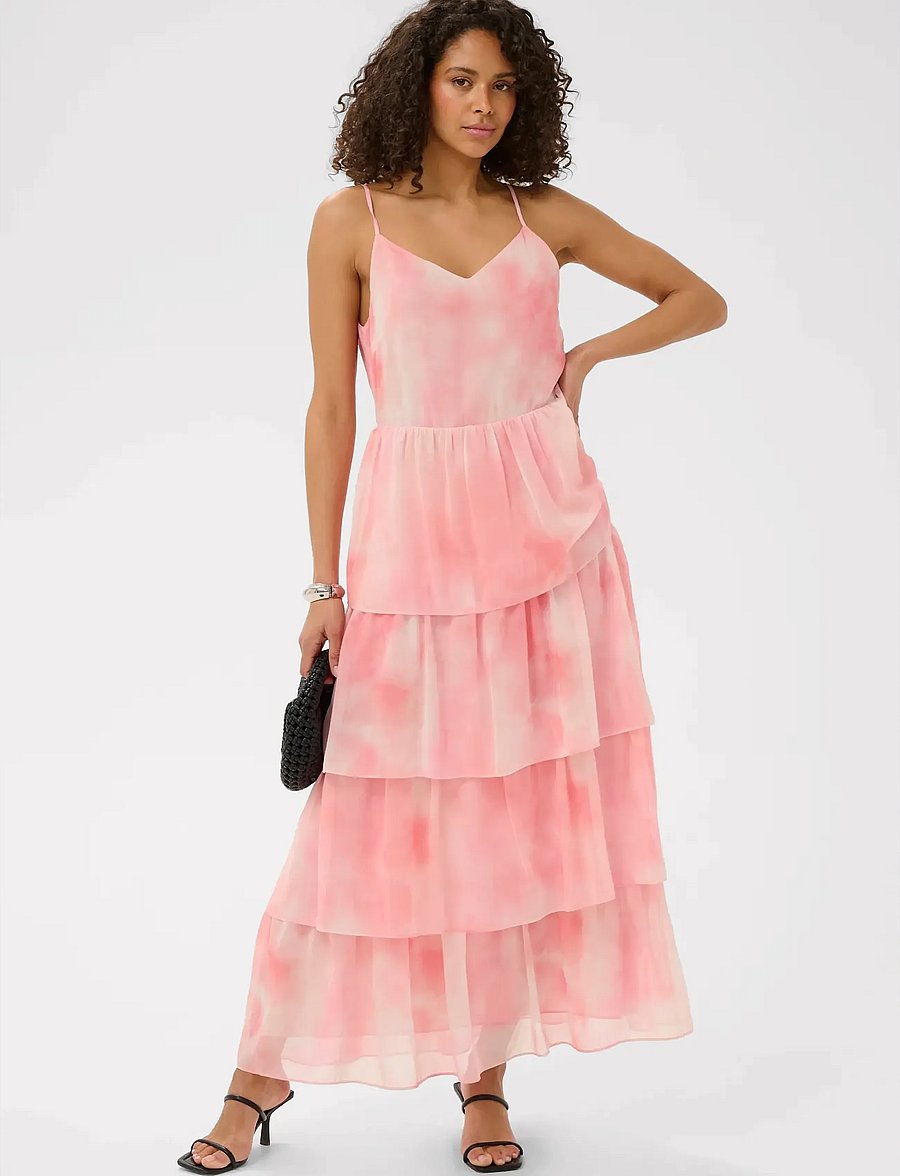 Kaffe - KAlorinda Dress - evening dresses - rose watercolor print - 0