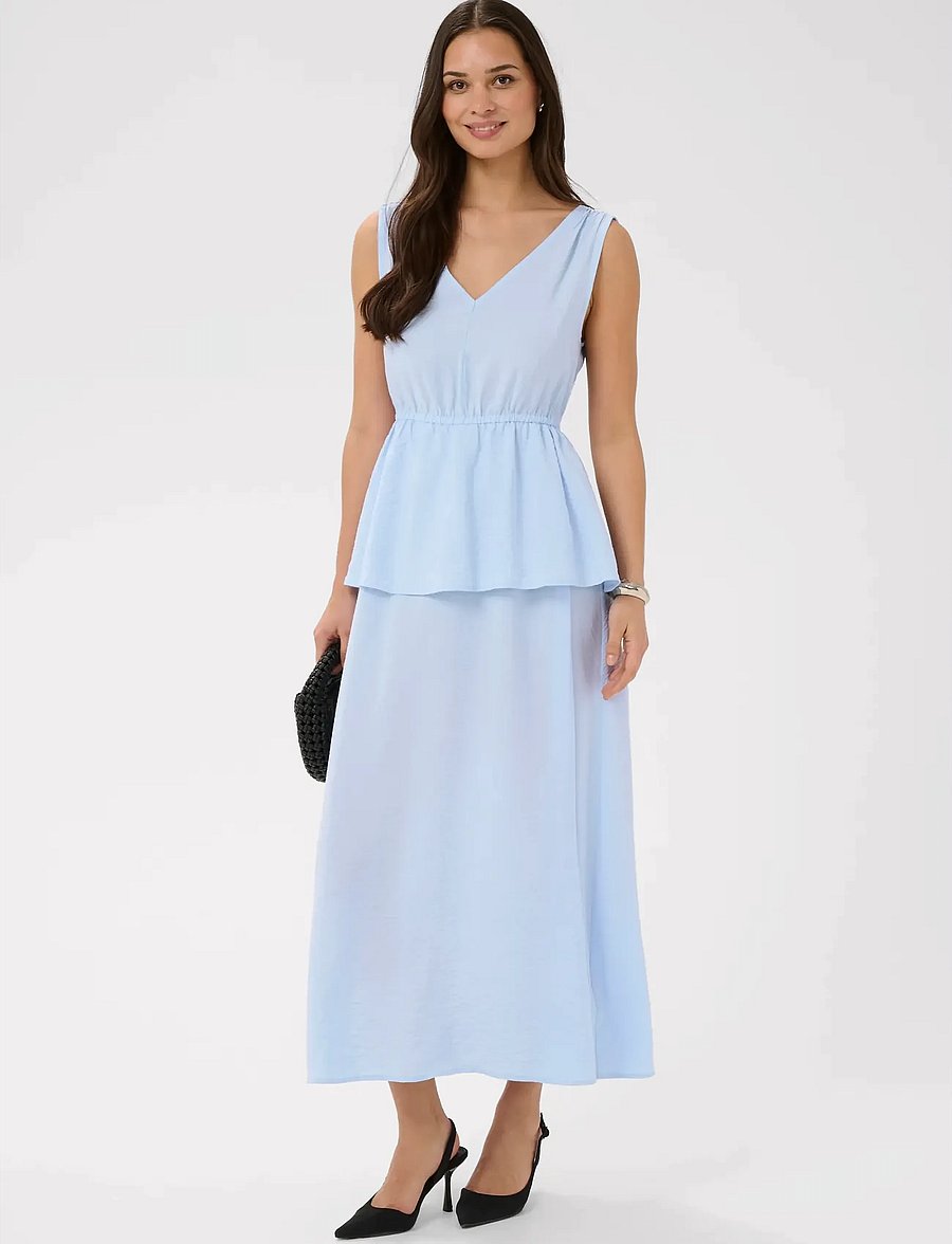 Kaffe - KArosie Maxi Dress - sommarklänningar - floaty blue - 0