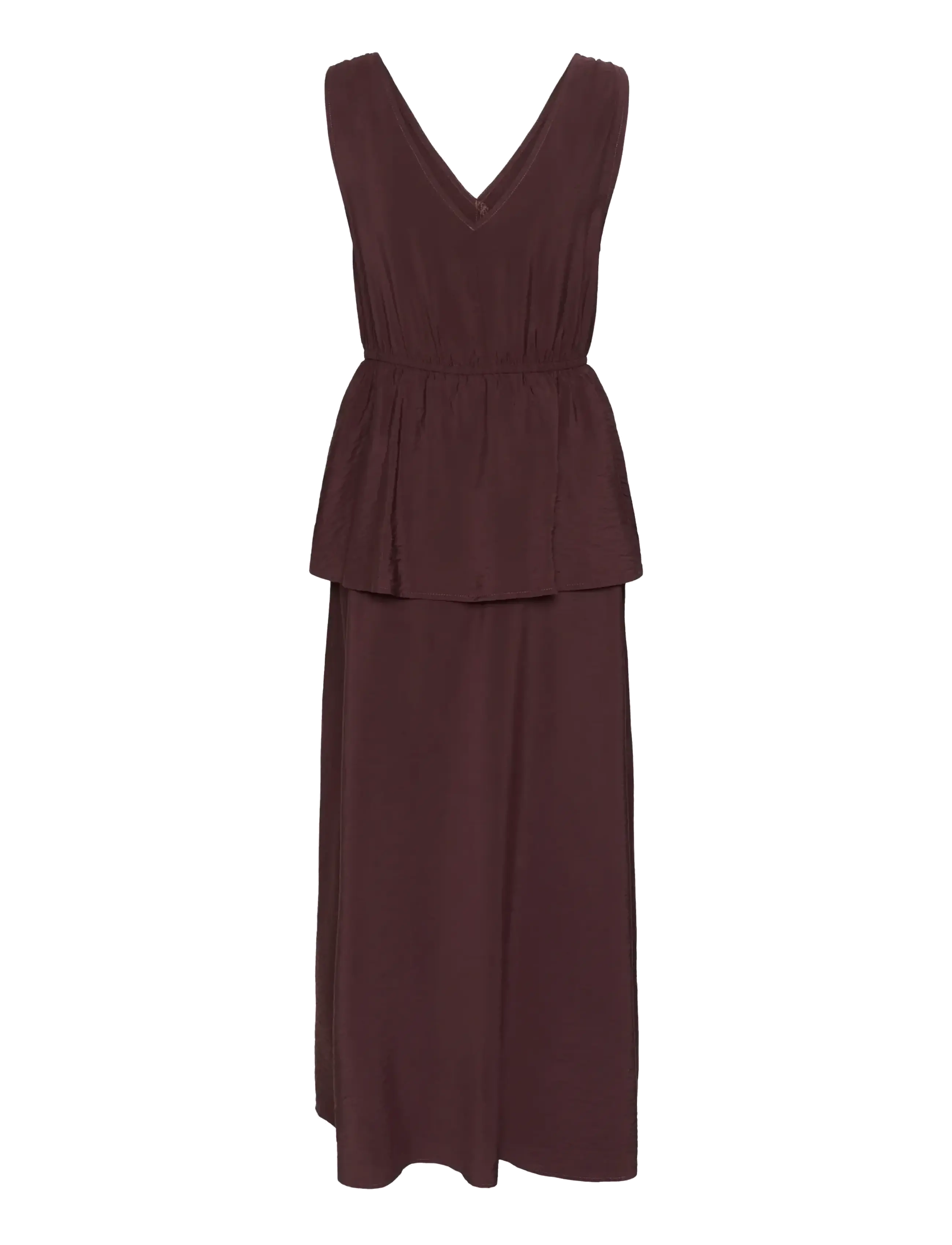 Kaffe - KArosie Maxi Dress - sommarklänningar - fudge - 1