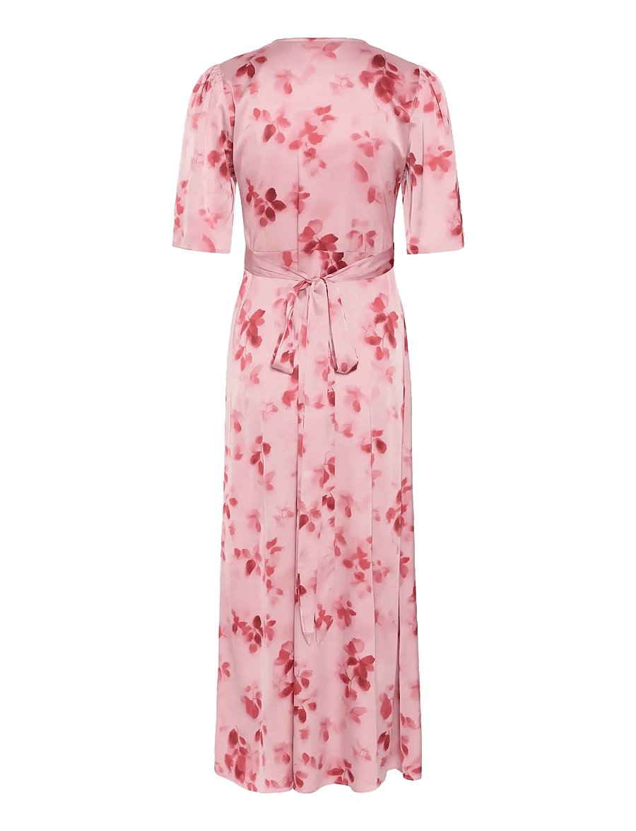 Kaffe - KAsadie Wrap Dress - sommerkleider - dusty pink/red flowers - 2