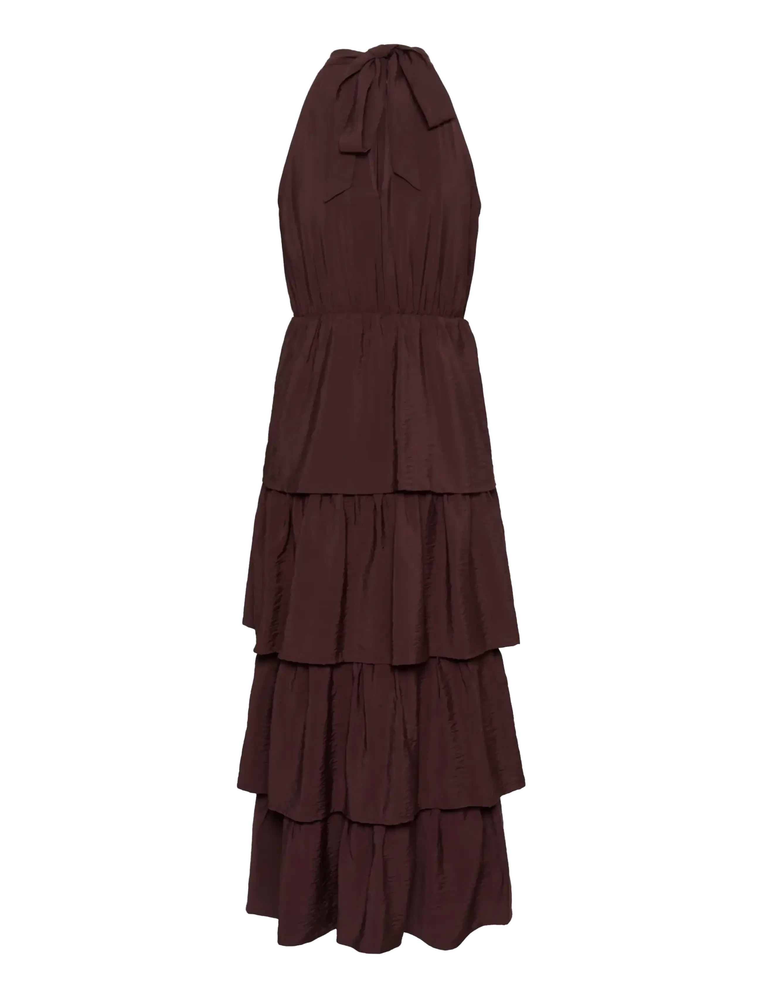 Kaffe - KArosie Halterneck Dress - aftonklänningar - fudge - 2