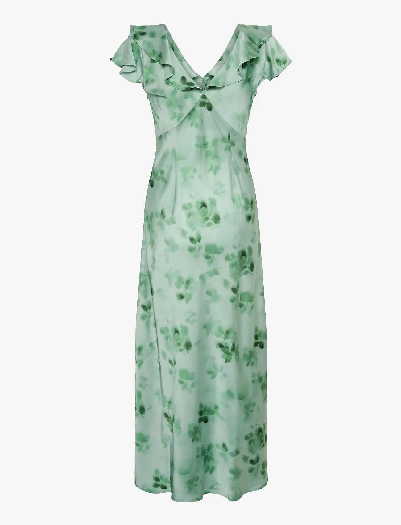 Kaffe - KAsadie Frill Dress - Õhtukleidid - dusty green/green flower - 2