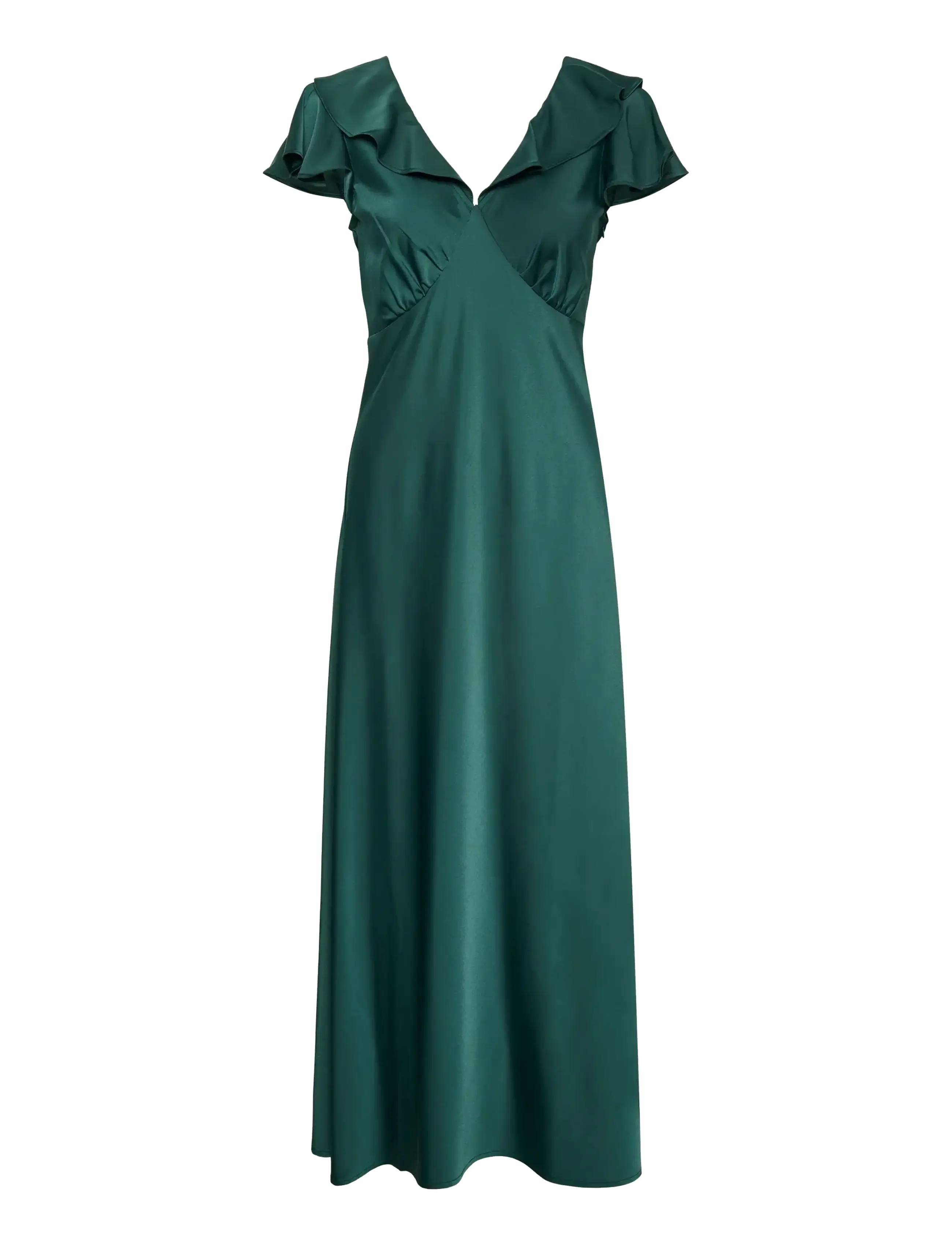 KAFFE Kasadie Frill Kleid Grün - 44 - Damen