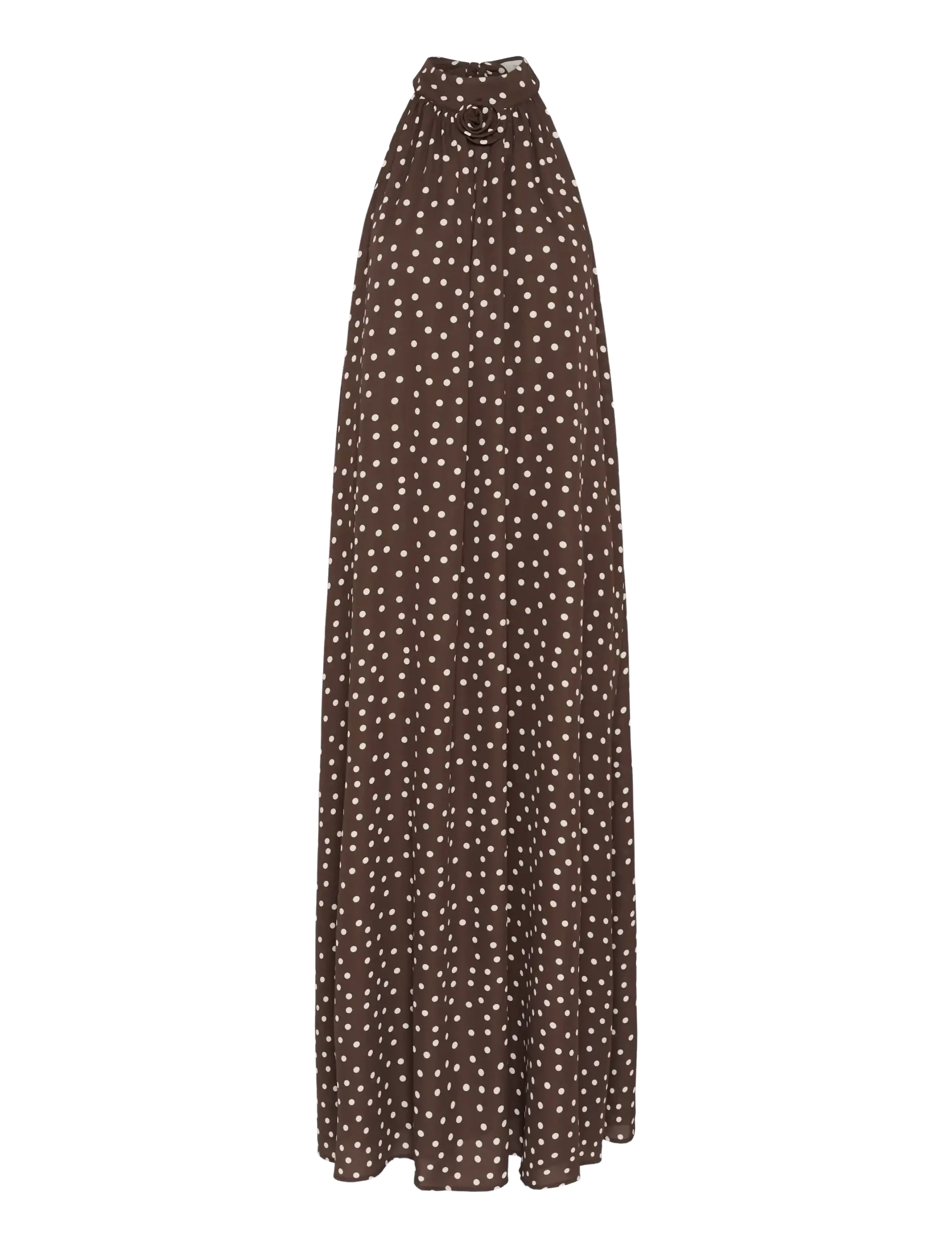 KAFFE Kalorinda Halterneck Kleid Braun - 36 - Damen