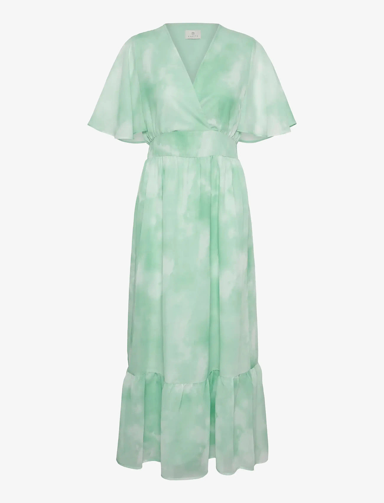 Kaffe - KAlorinda SS Dress - Õhtukleidid - green watercolor print - 1