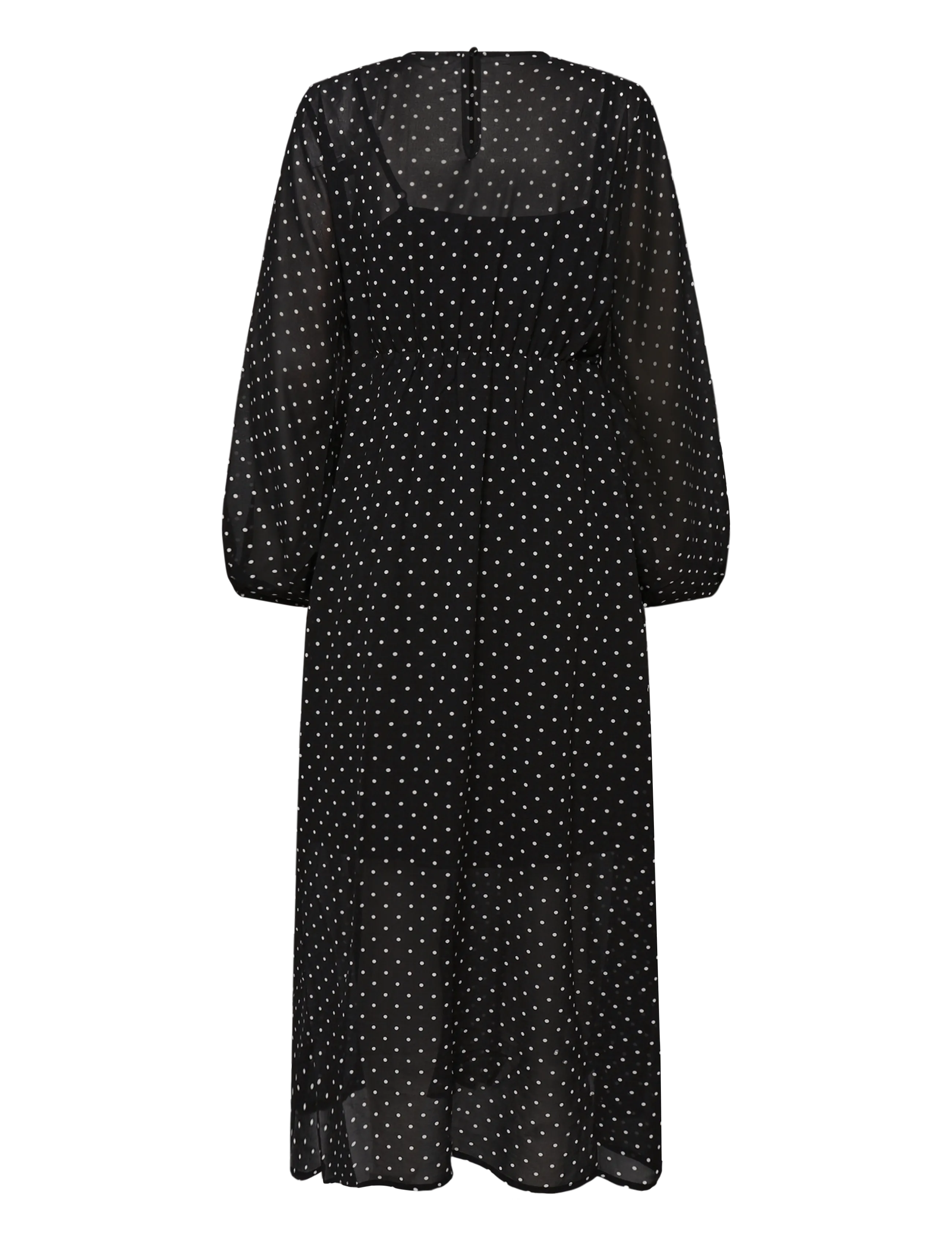 Kaffe - KAmindy Dress - midikleider - black w. white dot - 1