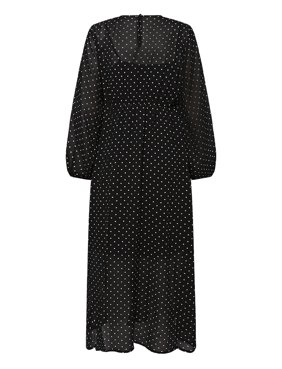 Kaffe - KAmindy Dress - midikleider - black w. white dot - 1